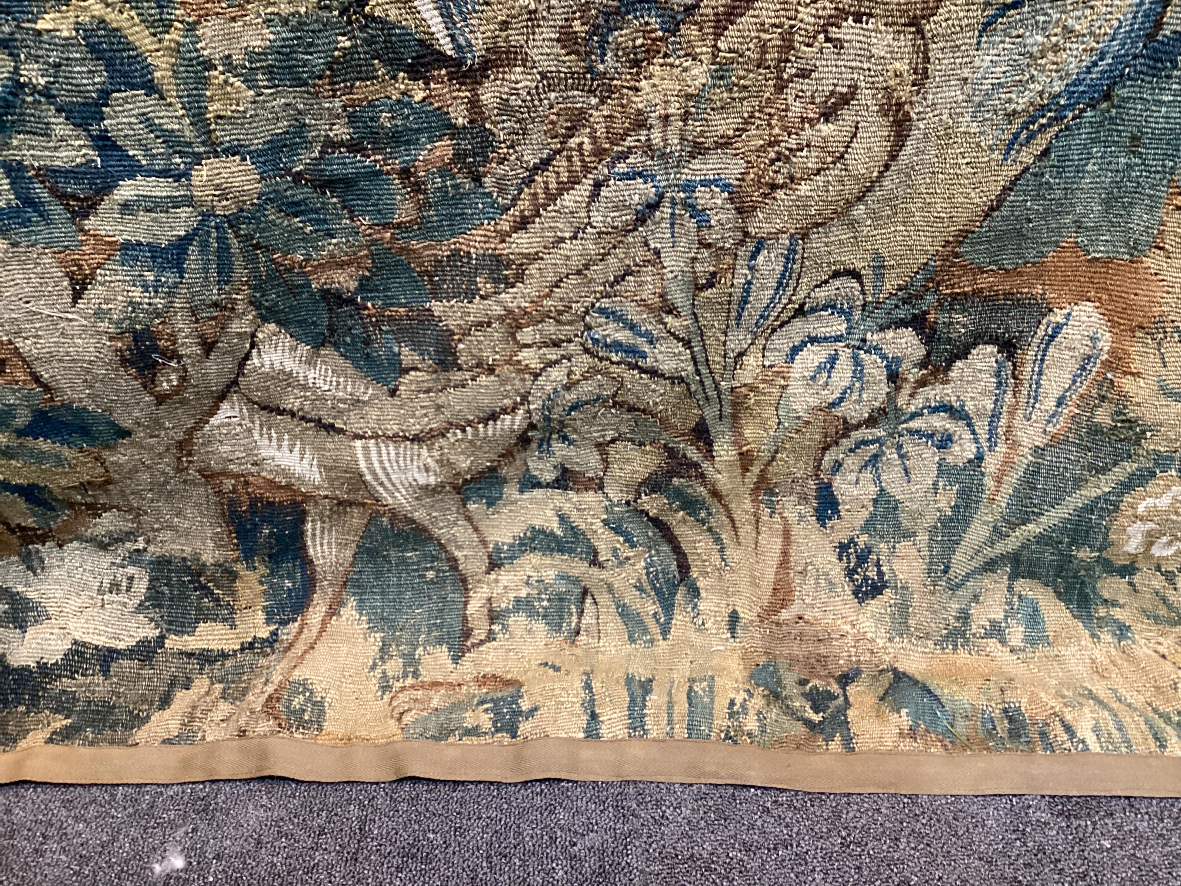 A 17th century Flemish verdure tapestry